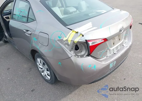 2014 Toyota Corolla Le z USA, uszkodzony, nr VIN 2T1BURHE4EC178833